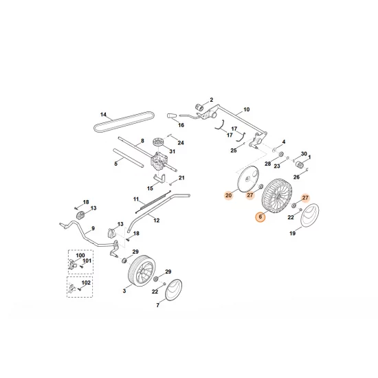 STIHL  Koło 200 0000 700 0425